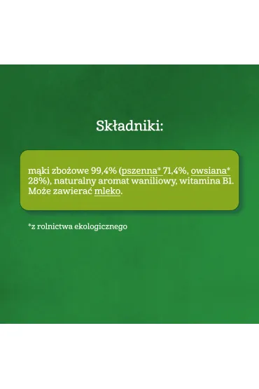 Gerber Organic Kaszka pszenno owsiana z waniliow� nutk� dla niemowl�t po 6 miesi�cu 240 g Bio