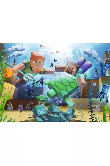 Puzzle 1000 el. Minecraft Mozaika Ravensburger