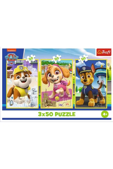 Puzzle 3x50 el. Nasze pieski Trefl