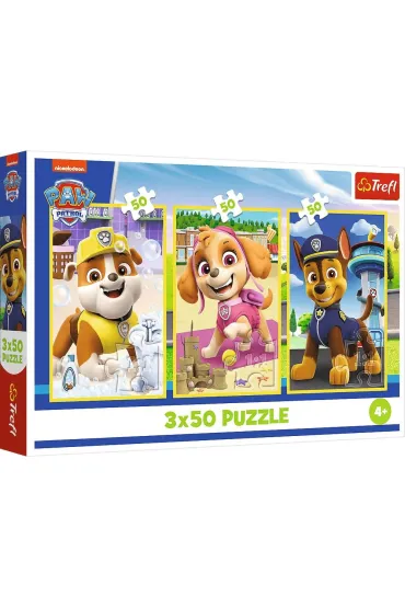 Puzzle 3x50 el. Nasze pieski Trefl