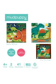 Puzzle magnetyczne Dinozaury 4+ Mudpuppy