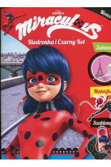 Miraculum. Biedronka i Czarny Kot. Tom 2. Zabawy. Naklejki. Szablony