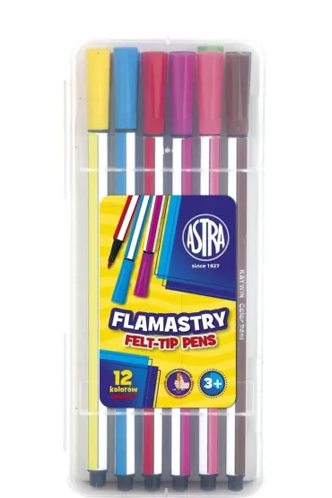 Astra Flamastry heksagonalne 314115001 12 szt.