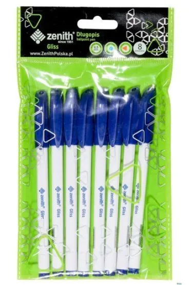 Astra D�ugopis ze skuwk� 0,5 mm Zenith Gliss niebieski 8szt.