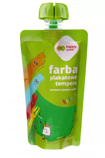 Happy Color Farba plakatowa tempera zielony 100 ml