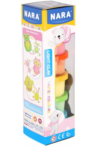 Pilot Piankowa plastelina samoutwardzalna 6 kolor�w pastelowych w kubkach NARA