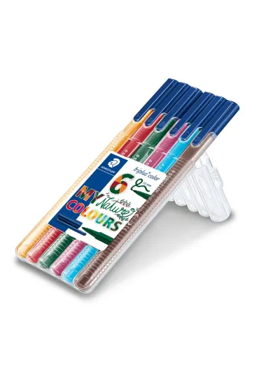 Staedtler Flamaster Triplus w etui 6 kolor�w, 1 mm