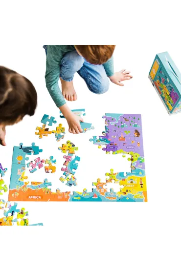 Puzzle 100 el. Mapa Europy Dodo