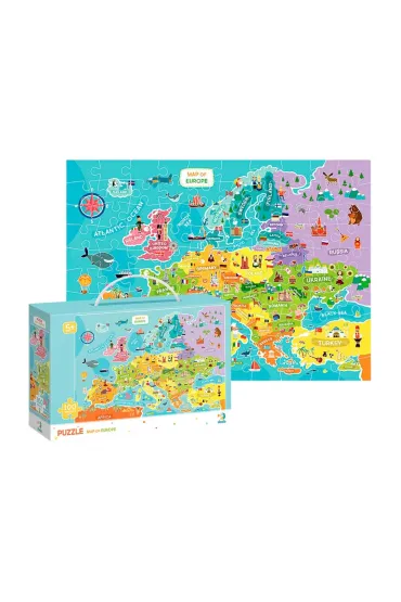 Puzzle 100 el. Mapa Europy Dodo