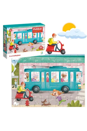 Puzzle 60 el. In a trolleybus Dodo