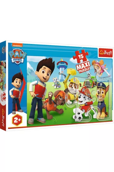 Puzzle maxi 15 el. Zabawny Psi Patrol Trefl