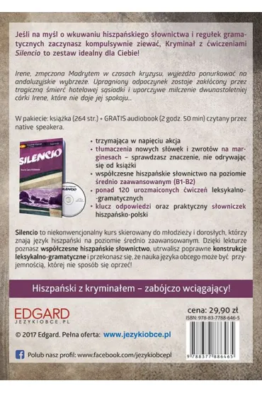 Silencio. Hiszpa�ski krymina� z �wiczeniami + audiobook - Ricardo Zarco Maldonado