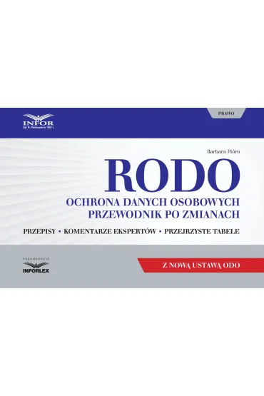 eBook RODO. Ochrona danych osobowych. pdf - Barbara Pi�ro