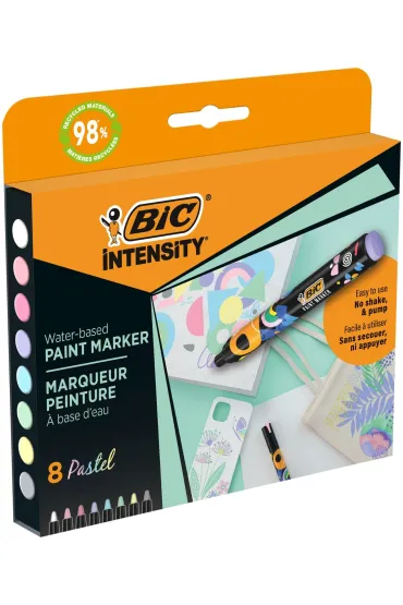 Bic MARKER OLEJNY OKR 8KOL PASTEL BC INTENSITY PUD