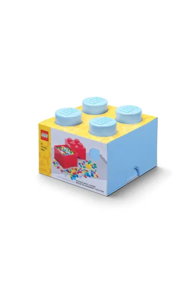 Pojemnik klocek LEGO Brick 4 Jasnoniebieski