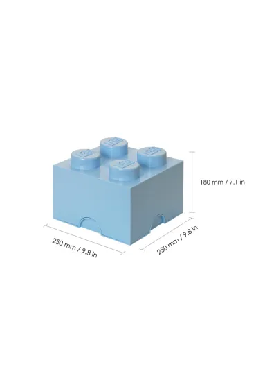 Pojemnik klocek LEGO Brick 4 Jasnoniebieski