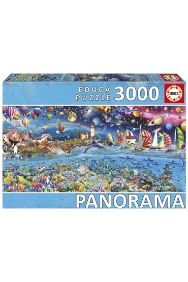 Puzzle 3000 el. Panorama - �ycie Educa