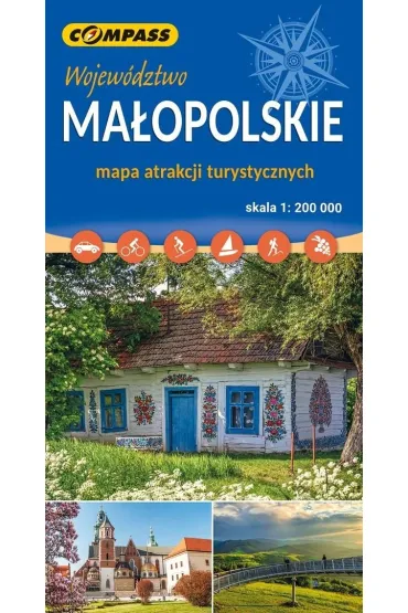 Wojew�dztwo ma�opolskie. Mapa atrakcji turystycznych w skali 1:200 000