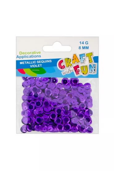 Craft with Fun Cekiny metaliczne 8 mm