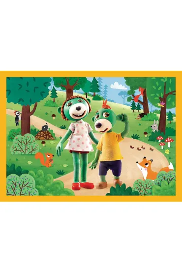 Puzzle 4w1 - Trefliki na wakacjach (35+48+54+70 el.)