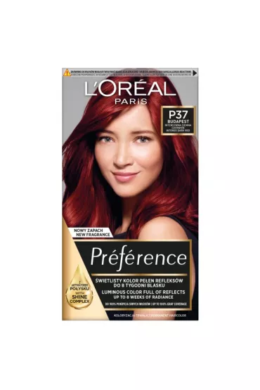 LOreal Paris Feria Preference farba do w�os�w P37 Intensywna Ciemna Czerwie�