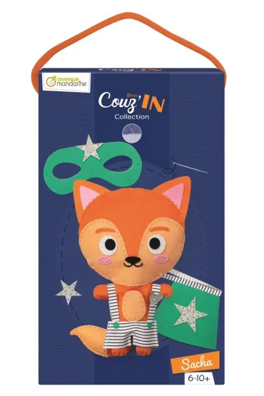Maskotka do szycia Lisek Sacha Avenue Mandarine