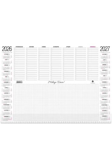 Kalendarz 2026 biuwar A2 z listw�