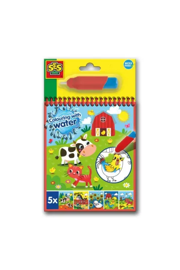 Kolorowanka wodna z pdzelkiem - Farma