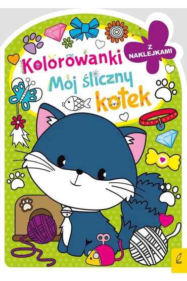 Kolorowanka z wykrojnikiem. M�j �liczny kotek