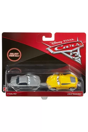 Auta. Dwupak Auta 3 Sterling & Cruz Ramirez Mattel