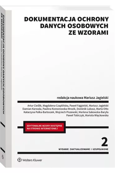 Dokumentacja ochrony danych osobowych ze wzorami - Mariusz Jagielski