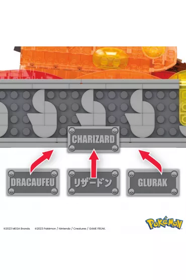 MEGA Pokemon Mechaniczny Charizard z ruchem Zestaw klockw HMW05
