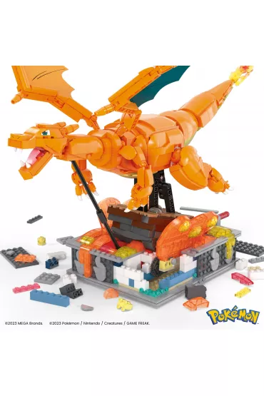 MEGA Pokemon Mechaniczny Charizard z ruchem Zestaw klockw HMW05