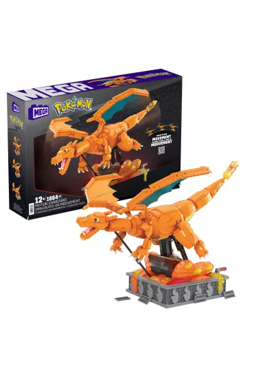 MEGA Pokemon Mechaniczny Charizard z ruchem Zestaw klockw HMW05