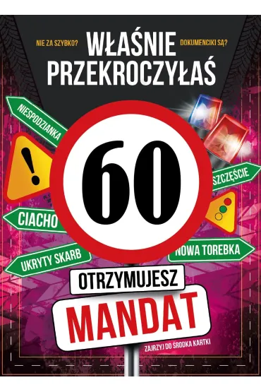 Armin Style KARNET URODZINY 60 B6 Z KOP AS GM-1272 FOL