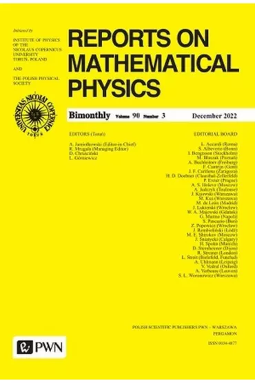 Reports on Mathematical Physics 90/3 2022 - Andrzej Jamio�kowski, Ryszard Mruga�a