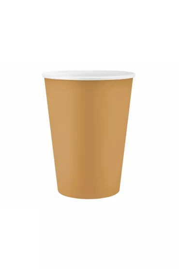 Godan Kubeczki papierowe z�ote 250ml 6 szt.