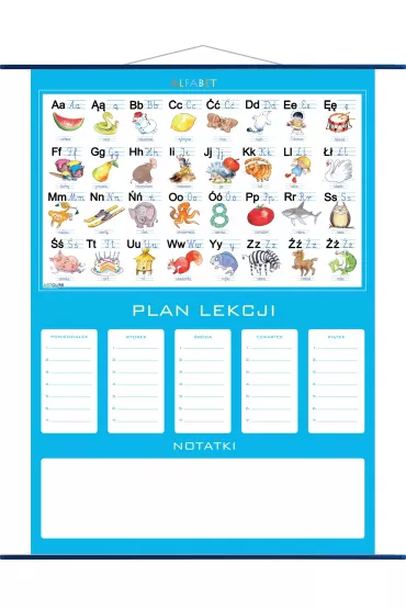 ArtGlob Plan lekcji Alfabet, plansza edukacyjna