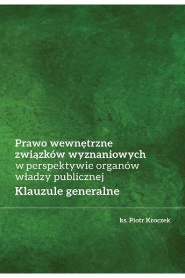 Prawo wewnętrzne związków wyznaniowych...