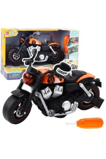 Motocykl do skr�cania pomara�czowy LeanToys