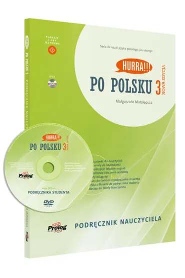 HURRA!!! PO POLSKU 3 Podr�cznik nauczyciela + DVD. Nowa Edycja. I wyd. - Ma�gorzata Ma�olepsza