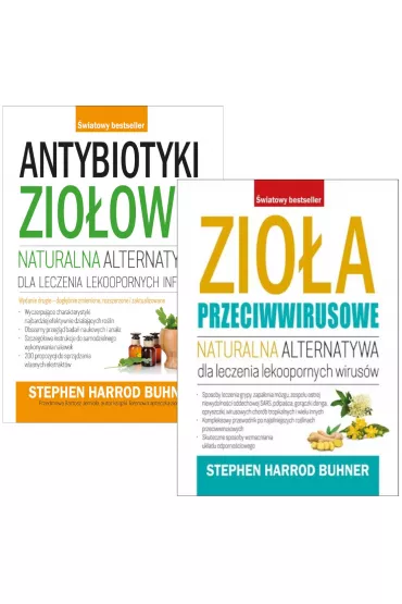 Pakiet: Antybiotyki zio�owe. Naturalna alternatywa dla leczenia lekoopornych infekcji, Zio�a przeciwwirusowe. Naturalna alternatywa dla leczenia lekoopornych wirus�w - Stephen Buhner Harrod