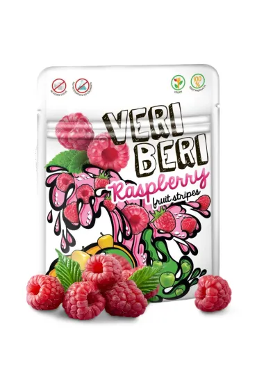 Veri Beri �elki malinowe paski owocowe 50 g