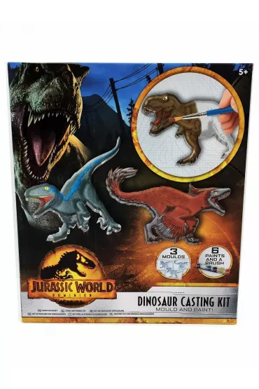 Jurassic World gipsowy odlew dinozaurw + farbki