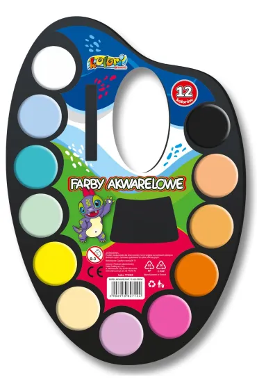 Penmate Kolori Farby akwarelowe na palecie 12 szt.