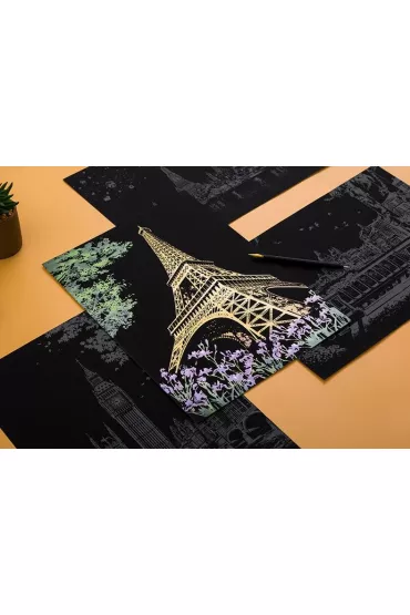 Twoje Hobby Effiel Tower. Magiczna zdrapka - wydrapywanka 40.0 x 28.5 cm