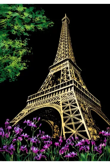 Twoje Hobby Effiel Tower. Magiczna zdrapka - wydrapywanka 40.0 x 28.5 cm