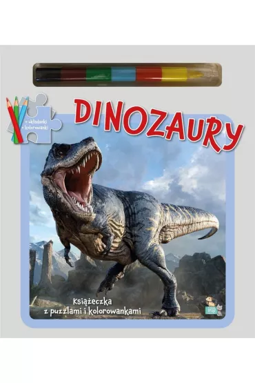 Dinozaury. Ksi��eczki z puzzlami, kolorowankami i kolorow� kredk�