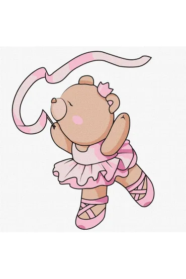 Malowanie po numerach - Balerina Kids 25x25cm Ideyka