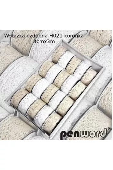 Penword Wst��ka ozdobna koronka 30mm, 20 x 3m